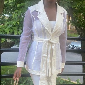White Organza Jacket